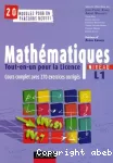 Mathématiques tout - en - un pour la licence niveau L 1 vignette