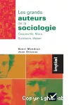 Le grand auteurs de la sociologie: Tocquevillle, Marx, Durkheim, Weber vignette