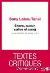Encre, sueur, salive et sang vignette