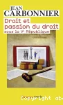 Droit et passion du droit vignette