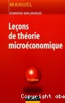 Leçons de théorie microéconomique vignette